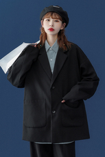 ！春新品个性宽松落肩情侣西装休闲西服外套XZ02P75控98，男装西服，A247A