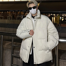 冬季宽松高街假两件棉袄潮加厚保暖外套XZ808B-WH018-P128，男装棉衣，星座808B