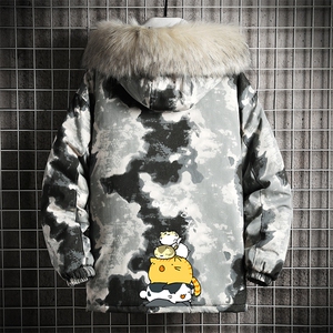 MC49090-P135 日系潮衣男大码派克服男工装服外套袄 网格图片