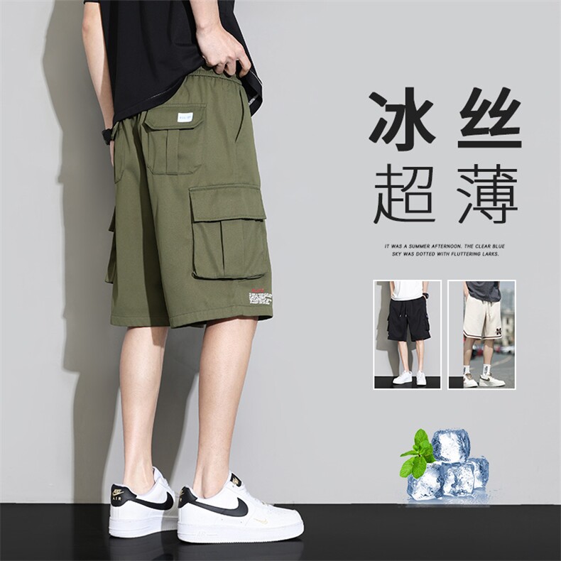 2024夏季新品上市男生短裤宽松休闲运动工装裤子DK21218-P30图片