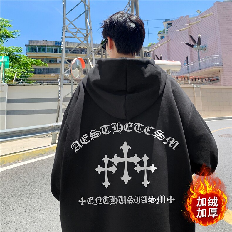 ！重磅大码M-4XL得物品质加厚连帽卫衣 RH6249-特P35加绒P43图片