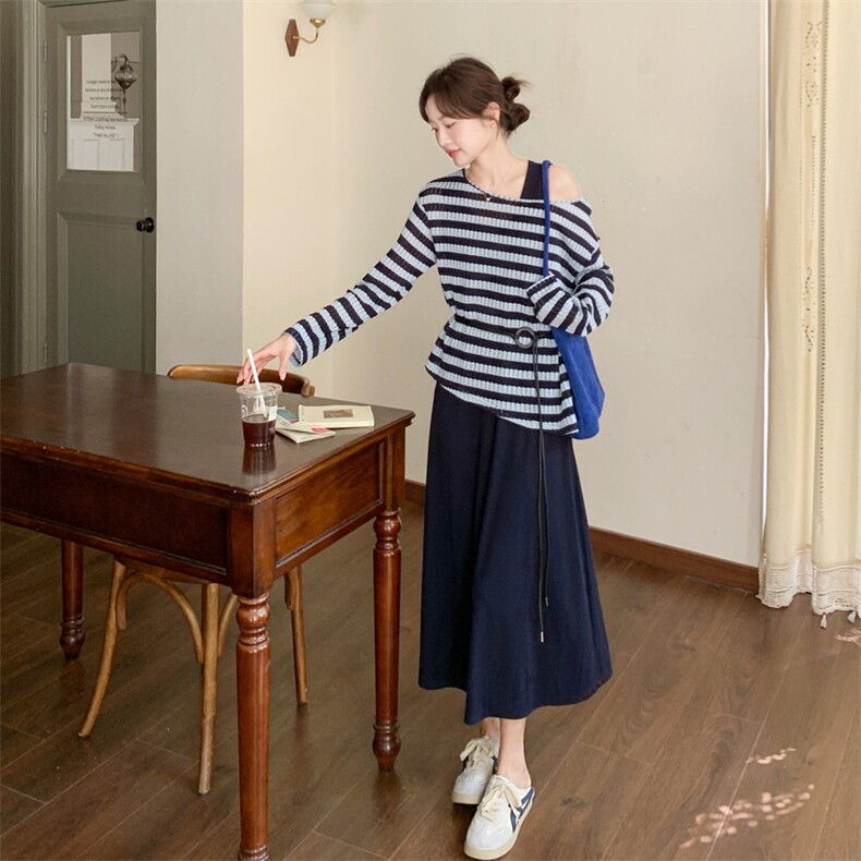 现货--2026年春季新款蓝色两件套203-2610-P165-K268,女装套装/套裙,浙宝203