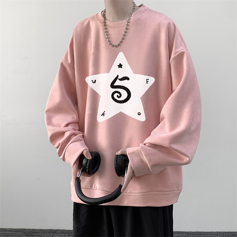 麂皮绒卫衣男大码重磅长袖t恤男JW81368-P35,男装卫衣,电商A040
