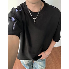 假两件短袖T恤男夏季宽松韩版百搭休闲半袖体恤衣服TD920，男装T恤，星座1116A（原606A-3）