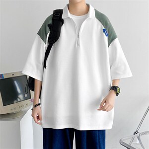 夏季新款时尚短袖男士立体字母印花翻领POLO衫ZDP3319-P53图片