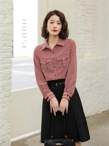 现货，衬衣，半裙,女装半身裙,研尚