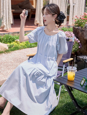 现货！夏季新款2025年轻时尚优雅时髦气质休闲连衣裙，女装连衣裙，涵墨
