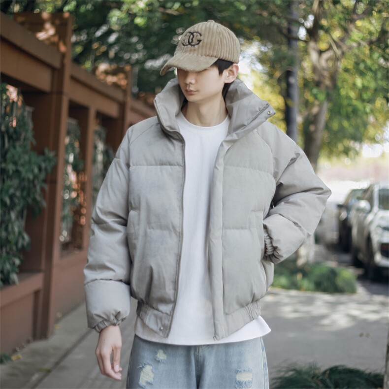 图潮牌撇帅冬季短款棉衣外套立领宽松面包服MY60/P85/118，男装棉衣，星座1412-2