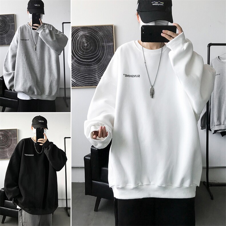 W33 情侣印花圆领秋冬卫衣 常规P28 加绒P38 S-5XL 支持定制图片