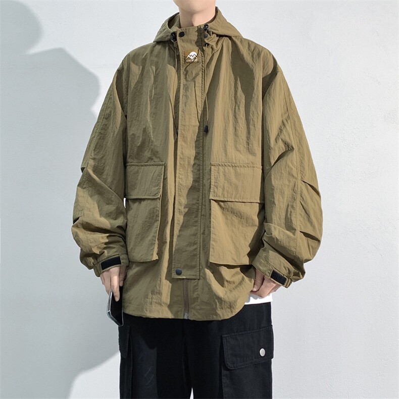 春季新款现货三防户外夹克男连帽冲锋衣外套DSA157B-J93-P60,男装夹克,电商A157B