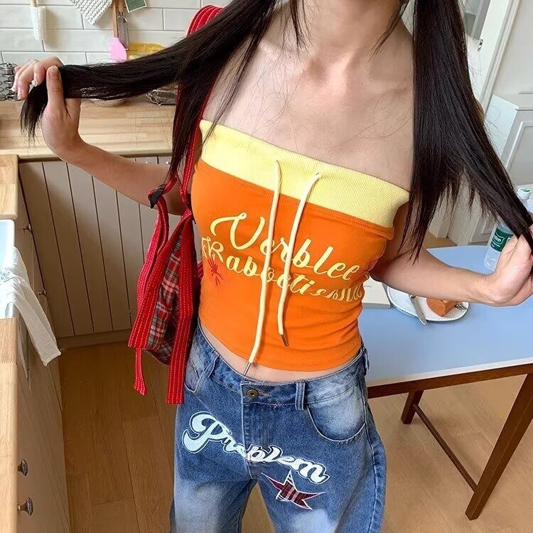 美式复古设计感星星刺绣阔腿牛仔裤男女宽松显瘦直筒拖地弯刀裤子,男装牛仔裤,星座1210-1