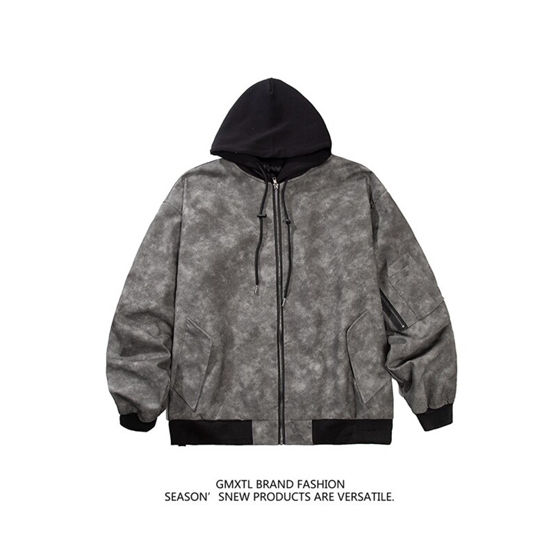 美式pu皮假两件夹克外套男CP112-特p：95，男装夹克，电商B371