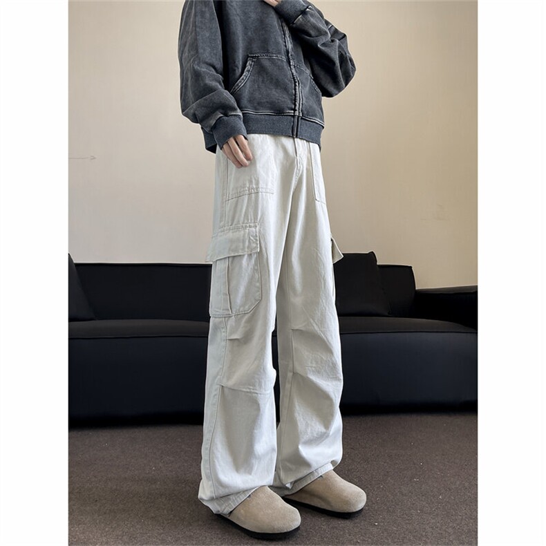 2025春装新款工装裤痞帅直筒裤机能风休闲裤百搭现货K8138-P38,男装休闲裤,星座512-3