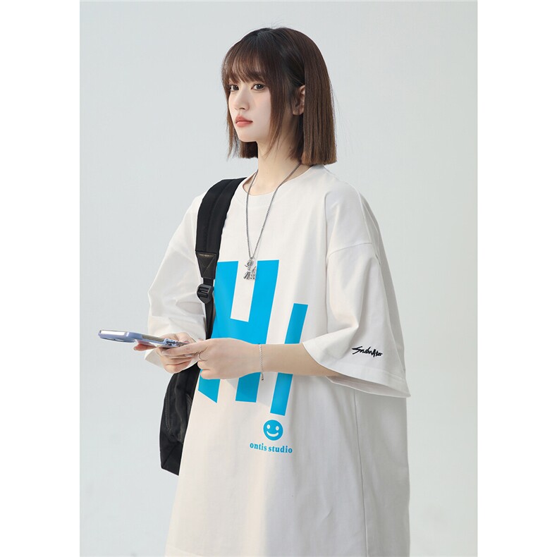 2025夏季新款T1079印花短袖T恤宽松特P25控38220克100棉，男装T恤，电商A148-1