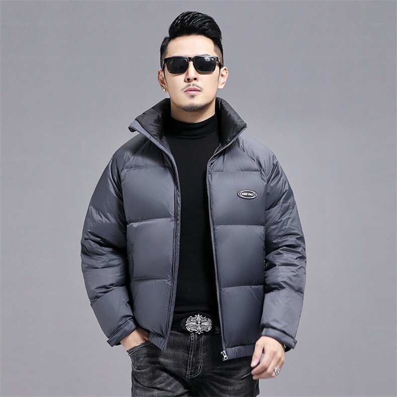 立领羽绒服2023冬季新款加厚保暖上衣中青年商务休闲男装外套,男装羽绒服,电商B212（原钱塘6029）