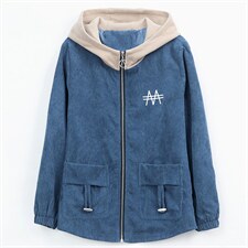 小香风灯芯绒外套女2024年秋季新款宽松50妈妈30岁40减龄短款风衣，女装短外套，姿萝菲