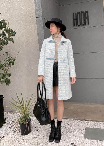 水貂长款大衣，女装，有声有色