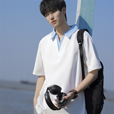 夏季大码公版拼色翻领POLO衫男休闲，男装Polo衫，星座1107-1