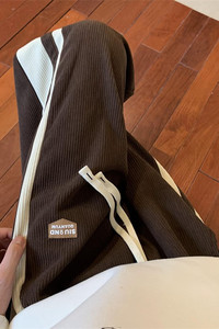 冬季灯芯绒加绒加厚拼接休闲裤M~5XL XZ604-KG46JR-P65控78图片