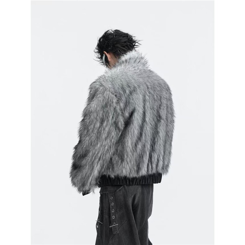 1506/QYRJM50460/P144重磅狼毛座山雕棉服外套,男装棉衣,星座1506