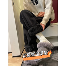 A165-K8535-P6078雪尼尔灯芯绒卫裤北极绒加厚休闲裤束脚，男装休闲裤，电商A165