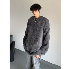 潮流日系长袖毛衣文艺ins时尚慵懒流行原宿百搭简约新款气质，男装针织衫/毛衣，星座506A