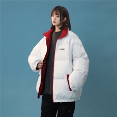 XZ230-1MY50中性风简约轻奢满天星双面穿休闲立领面包服P128控158，鞋类箱包手腕包，星座230-1