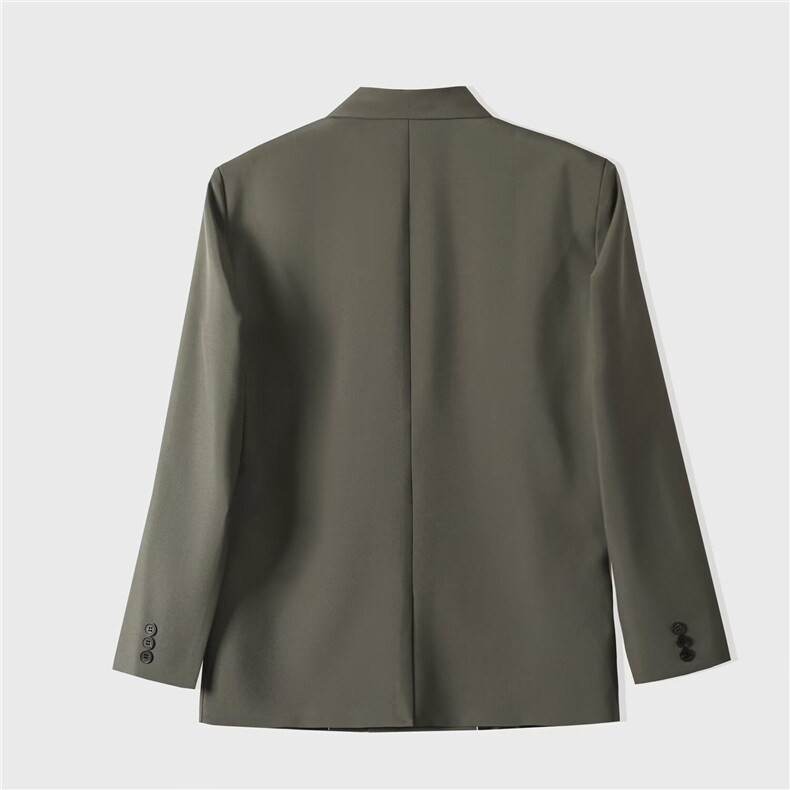 24新款时尚西服上衣休闲经典黑色短款小西装外套310B-1-TK75P65,男装西服套装,星座310B-1