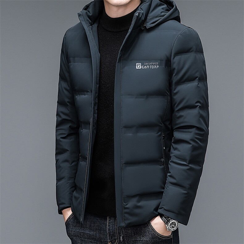 2023冬季新款可脱卸帽休闲羽绒服男中年男士加厚保暖外套爸爸装,男装羽绒服,电商B212（原钱塘6029）