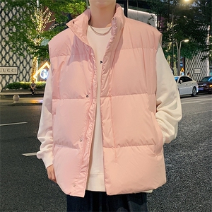 D4140-TP125 控价168 羽绒马甲 90%鸭绒冬港风男轻薄羽绒背心外套图片