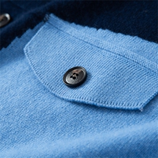 2025年秋季新款七针双股加厚撞色针织男士羊绒开衫时尚休闲通勤，男装羊绒开衫，星纬羊绒