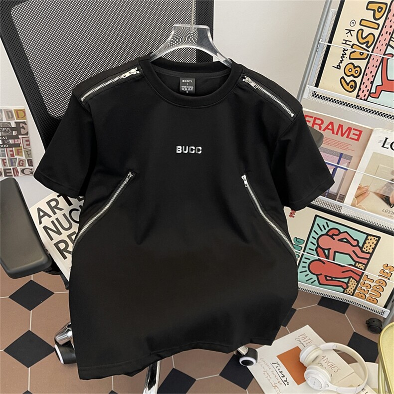 t恤男生美式短袖夏季潮牌五分袖T0230-P48,男装T恤,星座308B-2