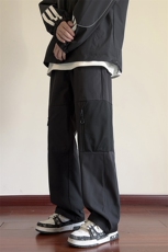 港风休闲裤宽松运动裤拖地裤束脚裤男KP862P45，男装休闲裤，星座1204-3
