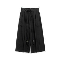 夏季风棉麻宽松阔腿裤汉服宋裤古风潮冰丝轻薄情侣K227/P85，男装民族服装，钱塘713