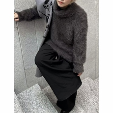 冬装高领毛衣潮毛衣针织衫慵懒风宽松海马毛，男装针织衫/毛衣，星座716-3