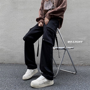 B221 秋冬新款美式ins高街小众休闲弹力工装裤 LK22055-P65 控88图片