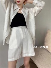 【AI·ENJI】艾恩纪夏季新品气质简约料套装，女装职业装，AI·ENJI 艾恩纪