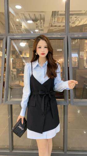 秋装、两件套连衣裙，女装连衣裙，茜娅图seattle