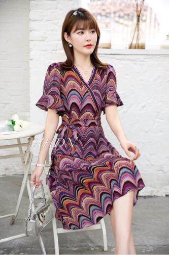 【现货】夏季新款修身显瘦连衣裙，女装连衣裙，红火丹妮