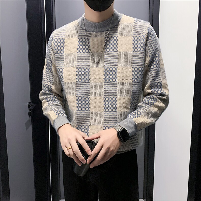 B340 M96256 P78 108   店主风无头风高品质毛衣男图片
