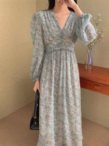 春夏，韩版碎花连衣裙,女装连衣裙,董与朱(4F)