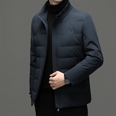 冬季新款羽绒服男中年商务休闲上衣加厚保暖水貂毛领可脱卸外套，男装羽绒服，电商B212（原钱塘6029）
