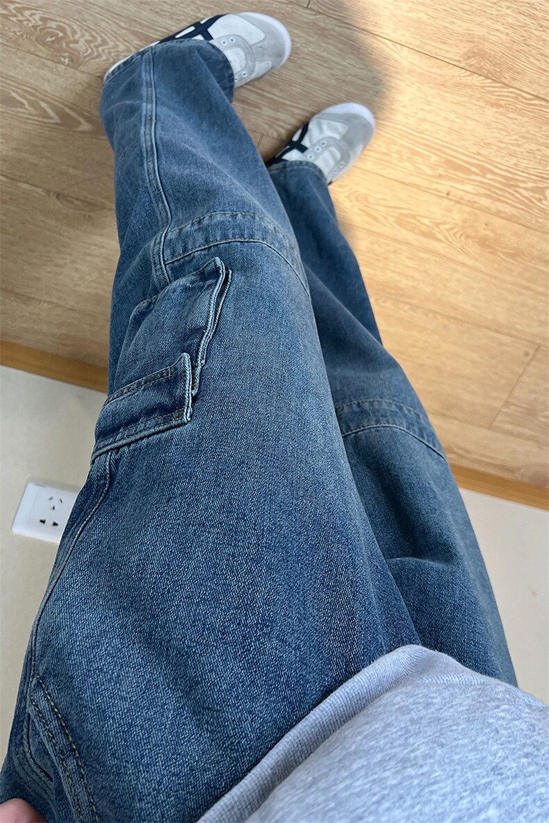 A178秋冬季新款美式休闲牛仔裤男直筒宽松C70P55限价68,男装牛仔裤,电商A178