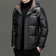 DF888钱塘2020-2冬季厚款时尚休闲简约中年男士羽绒服P303，男装羽绒服，钱塘207-2