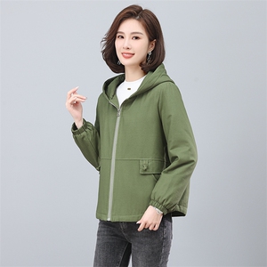 时尚保暖连帽棉服女短款宽松显瘦加绒外套冬季新款韩版百搭上衣图片