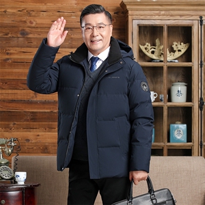 2025年冬男士渐变品质爷爷装保暖加厚御寒白鸭绒羽绒服男H32-P160图片