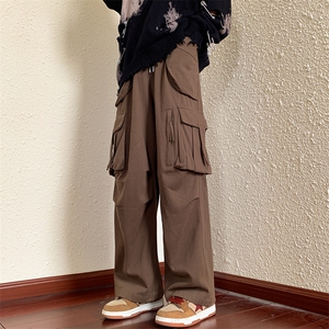 美式高街裤子ins百搭宽松工装裤男oversize休闲裤裤K0915-P45