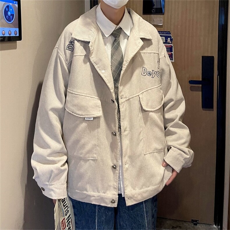 春秋季百搭休闲宽松灯芯绒夹克男士JK152-P60,男装夹克,星座1204