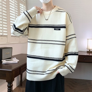 84521-特P50红色毛衣男2026新款秋冬季潮牌慵懒风本命年针织衫图片