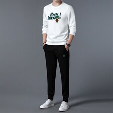 S3051-2钱塘2020-2中青年男士秋季薄款时尚休闲帅气长袖套装P137，男装休闲套装，钱塘207-2